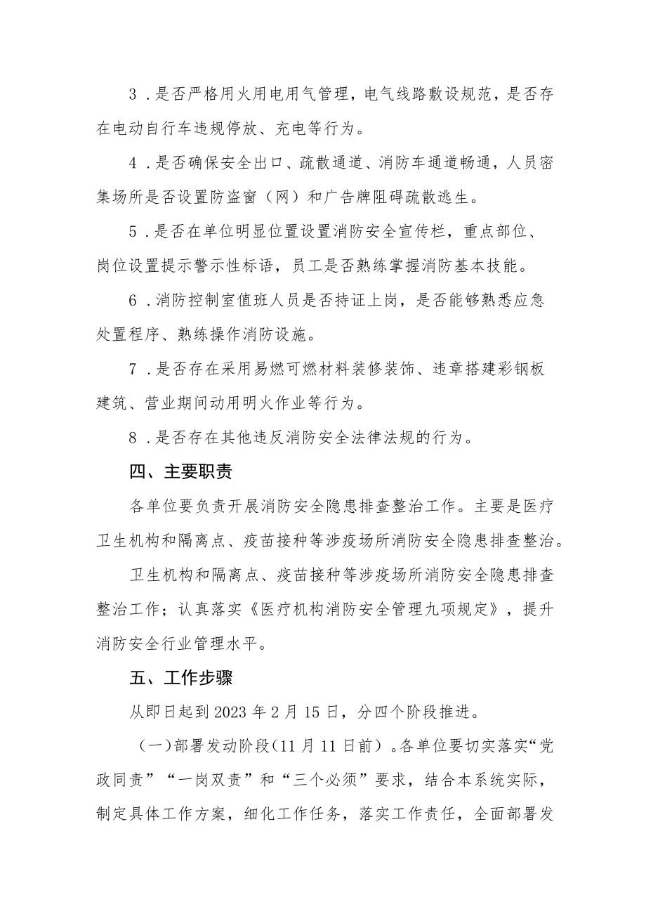 消防安全隐患集中排查整治攻坚百日行动工作方案.docx_第3页