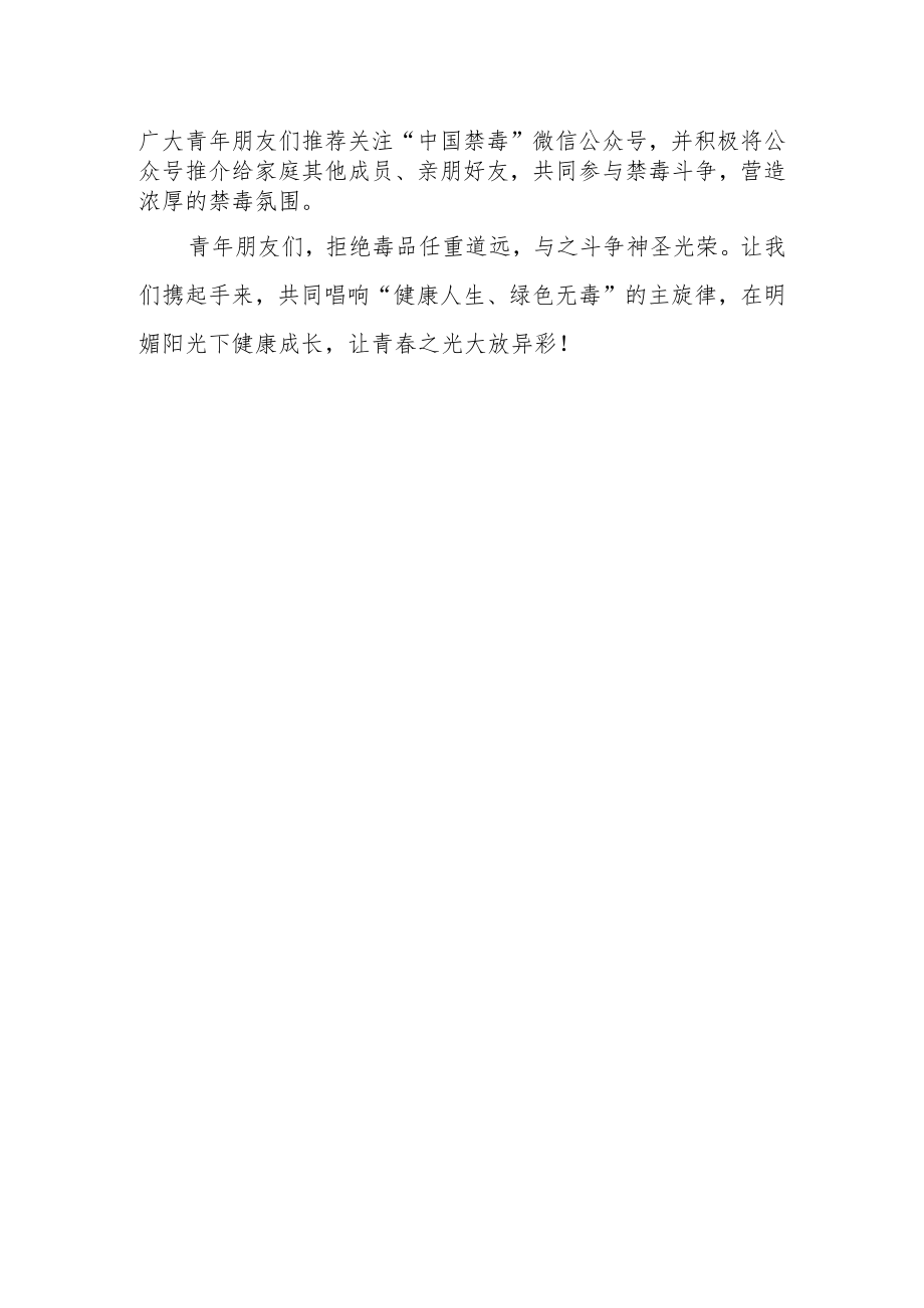 关于禁毒宣传教育致青年朋友的一封信.docx_第2页