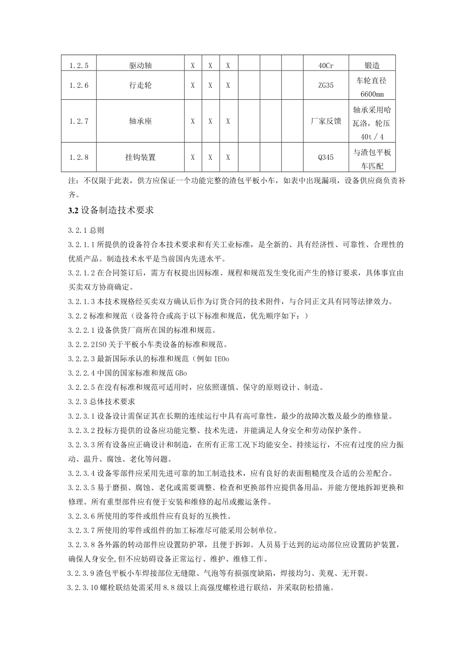 铜陵有色金属集团股份有限公司金冠铜业分公司排渣小车改造项目渣包平板小车技术要求.docx_第3页