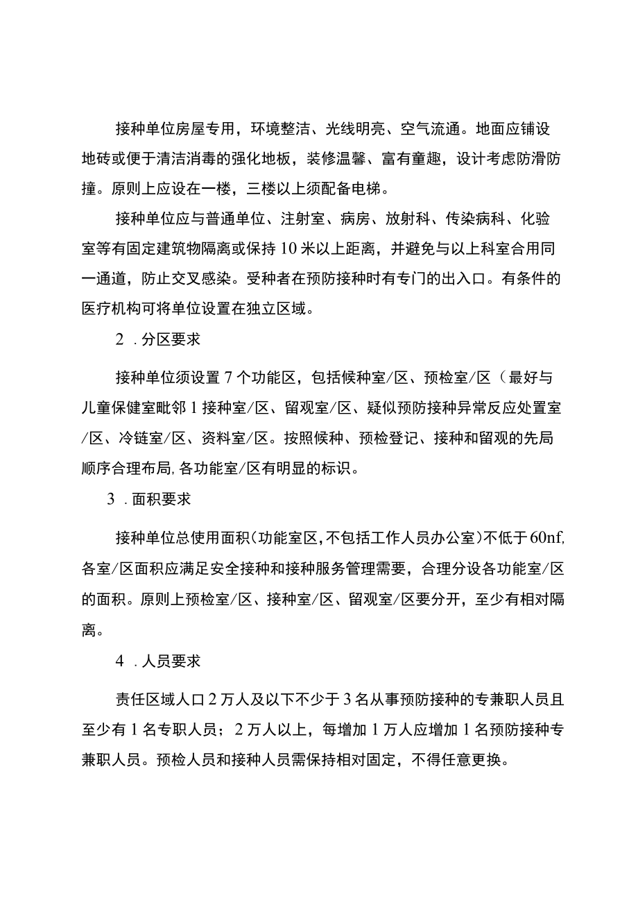 重庆市儿童、非免疫规划疫苗、产科接种室、狂犬病暴露预防处置、特需接种单位设置标准、备案管理办法、申请表、验收评估表.docx_第3页