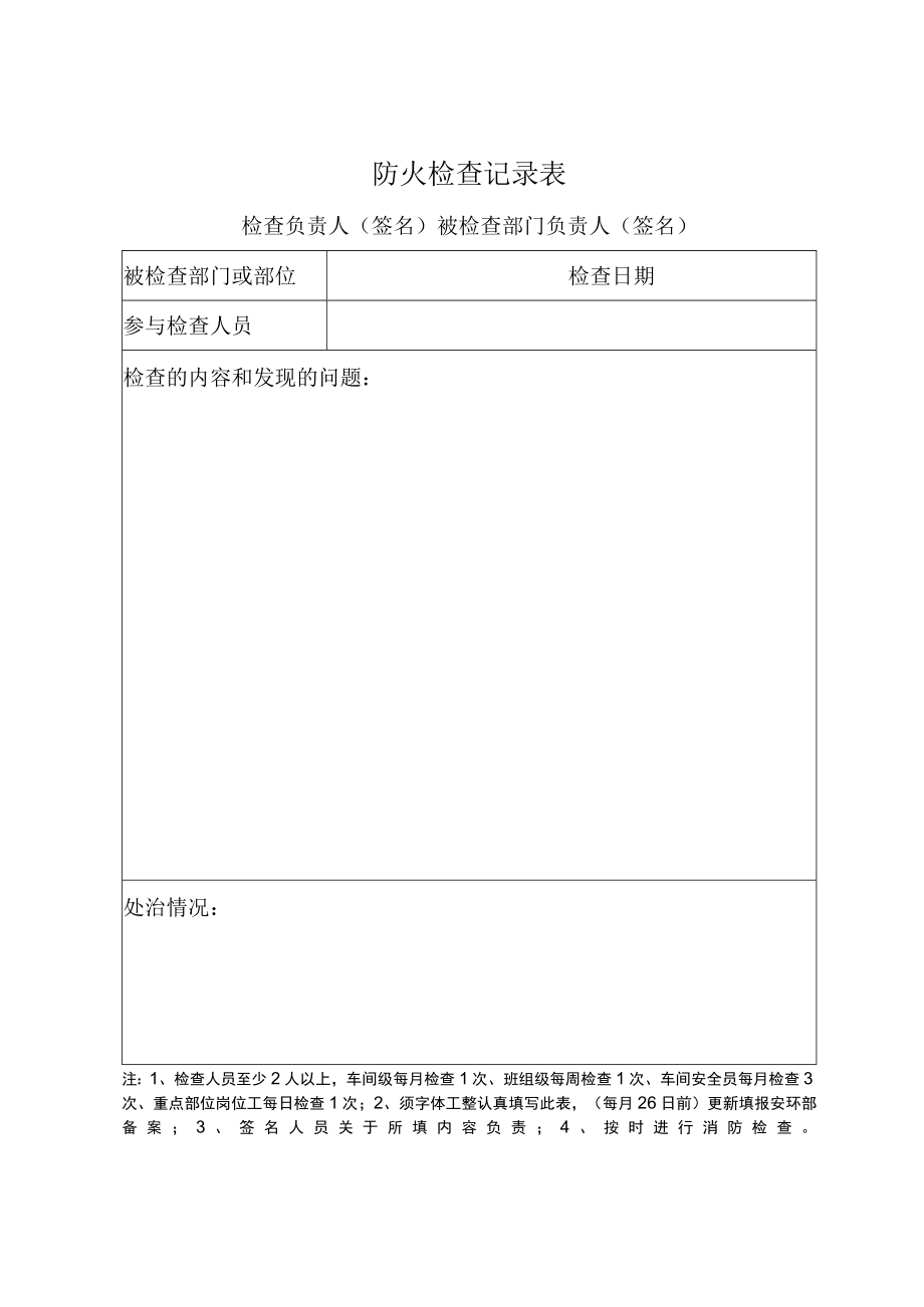 防火检查记录表.docx_第1页