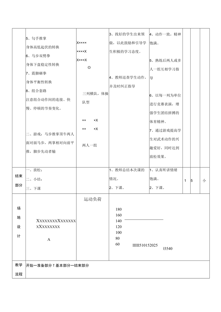 自编武术操《精忠报国》教案 教学设计.docx_第3页