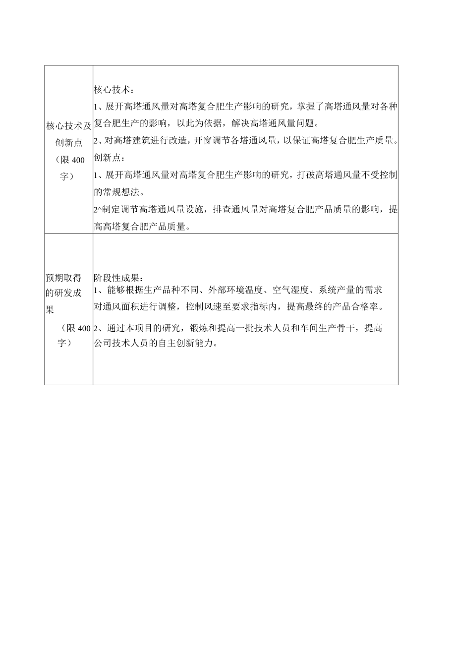 高塔降温风量控制工艺的研究立项申请书.docx_第3页