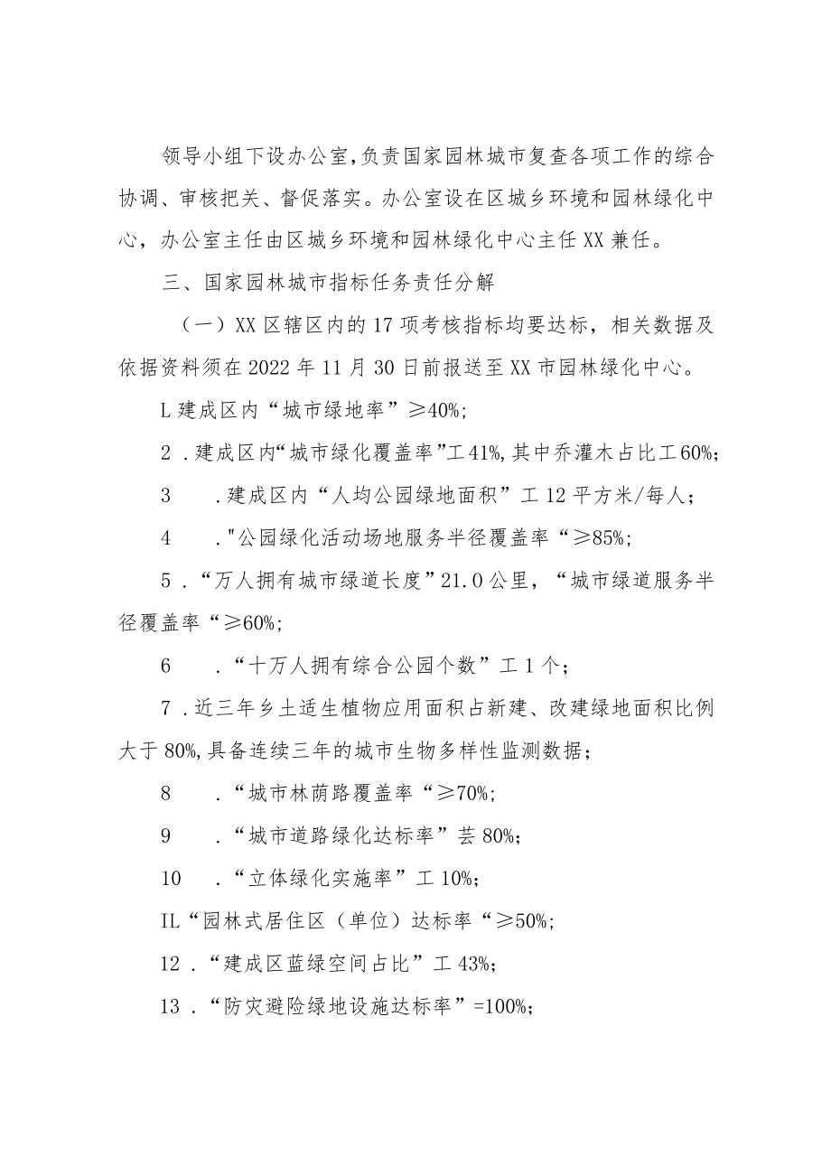 XX区国家园林城市复查工作责任落实方案.docx_第2页