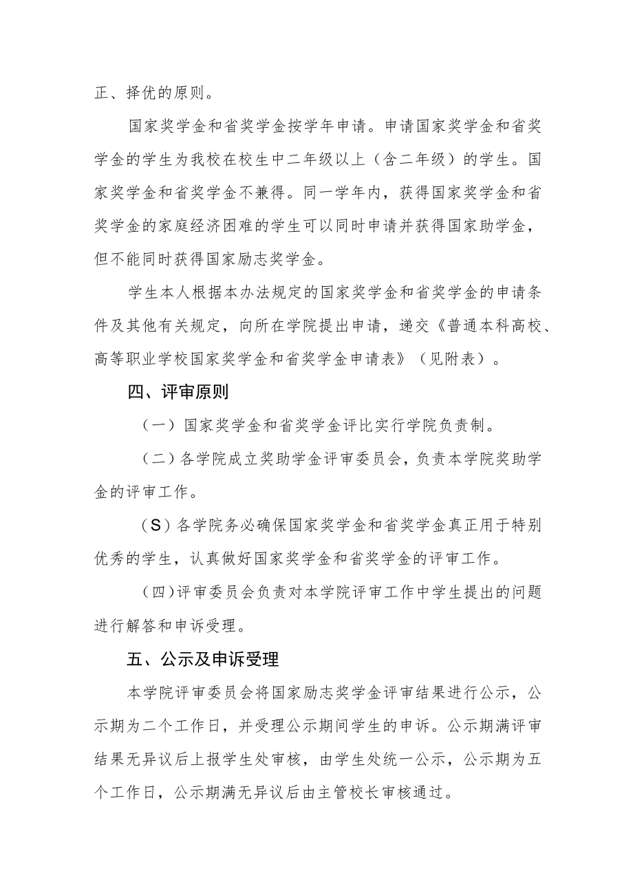 大学国家（政府）奖学金评比办法.docx_第2页