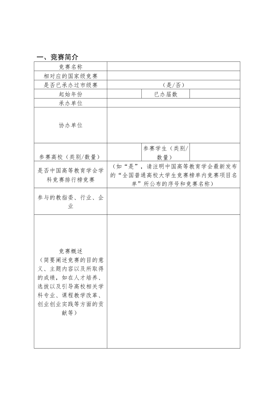 2023年上海大学生学科竞赛活动申报书.docx_第2页