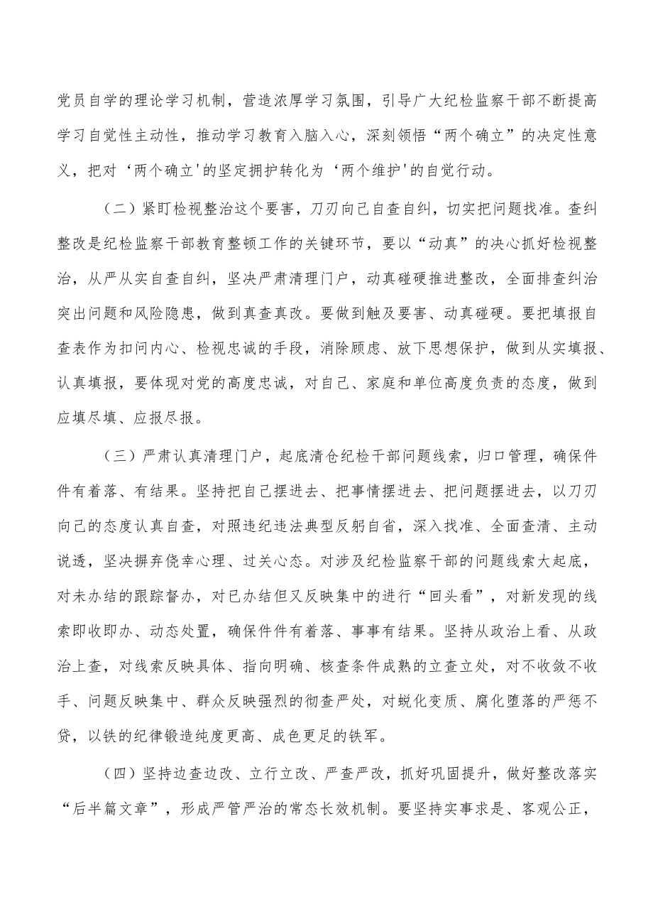 2023纪检整顿实施方案.docx_第2页