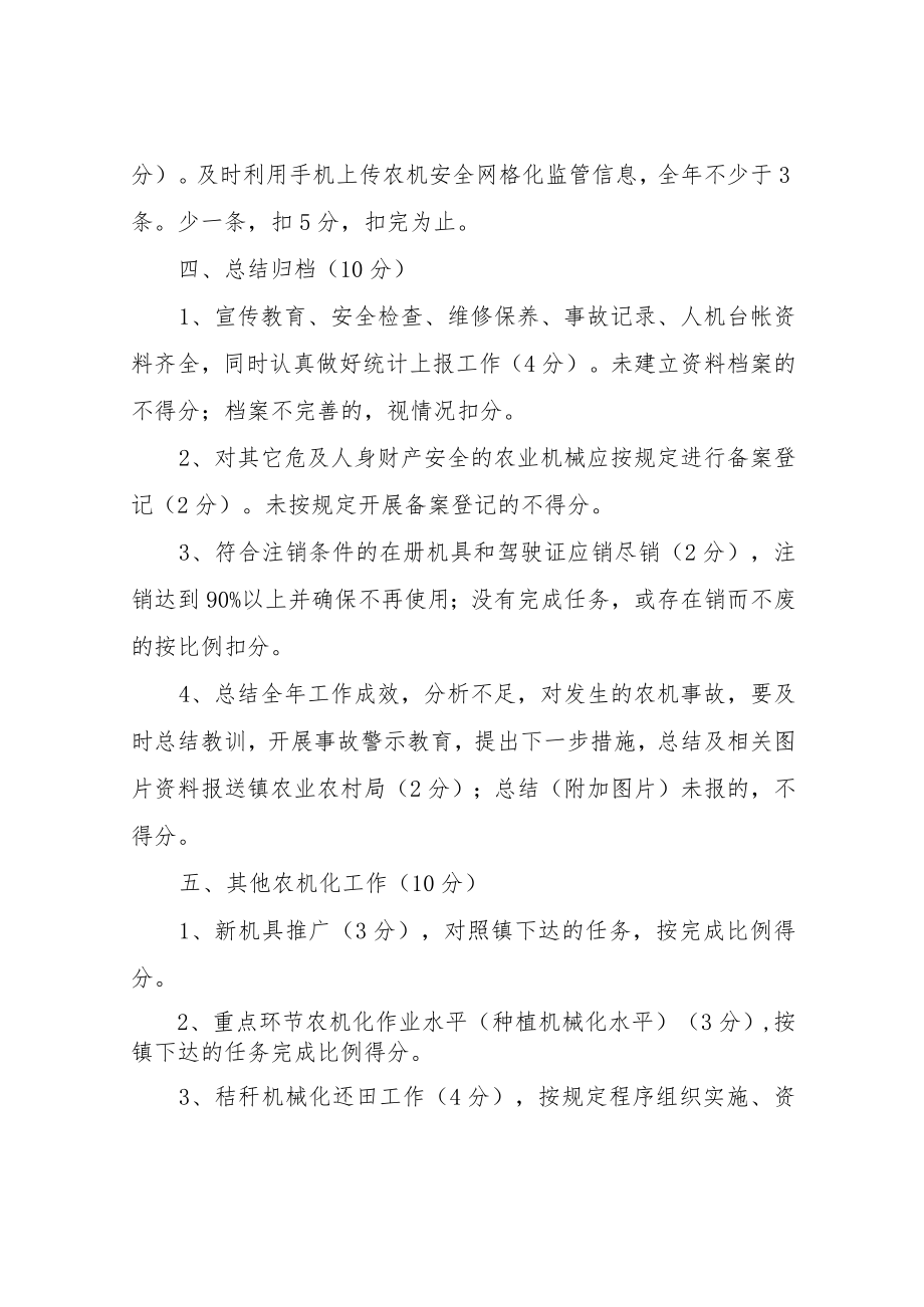 XX镇2022年村级农机安全协管员工作考核管理办法.docx_第3页