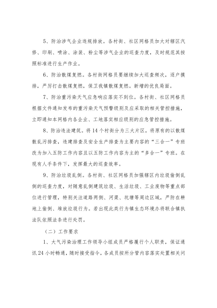 XX镇关于成立大气污染治理工作24小时处置机制领导小组工作方案.docx_第3页