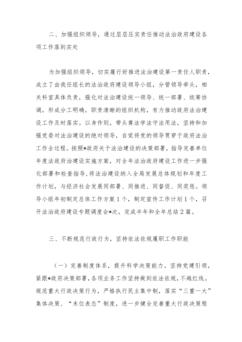 年法治政府建设履行第一责任人述法报告.docx_第2页