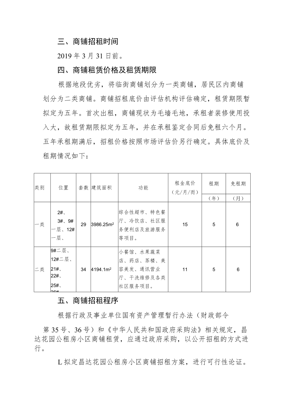 金川区昌达花园公租房小区商铺招租方案.docx_第2页