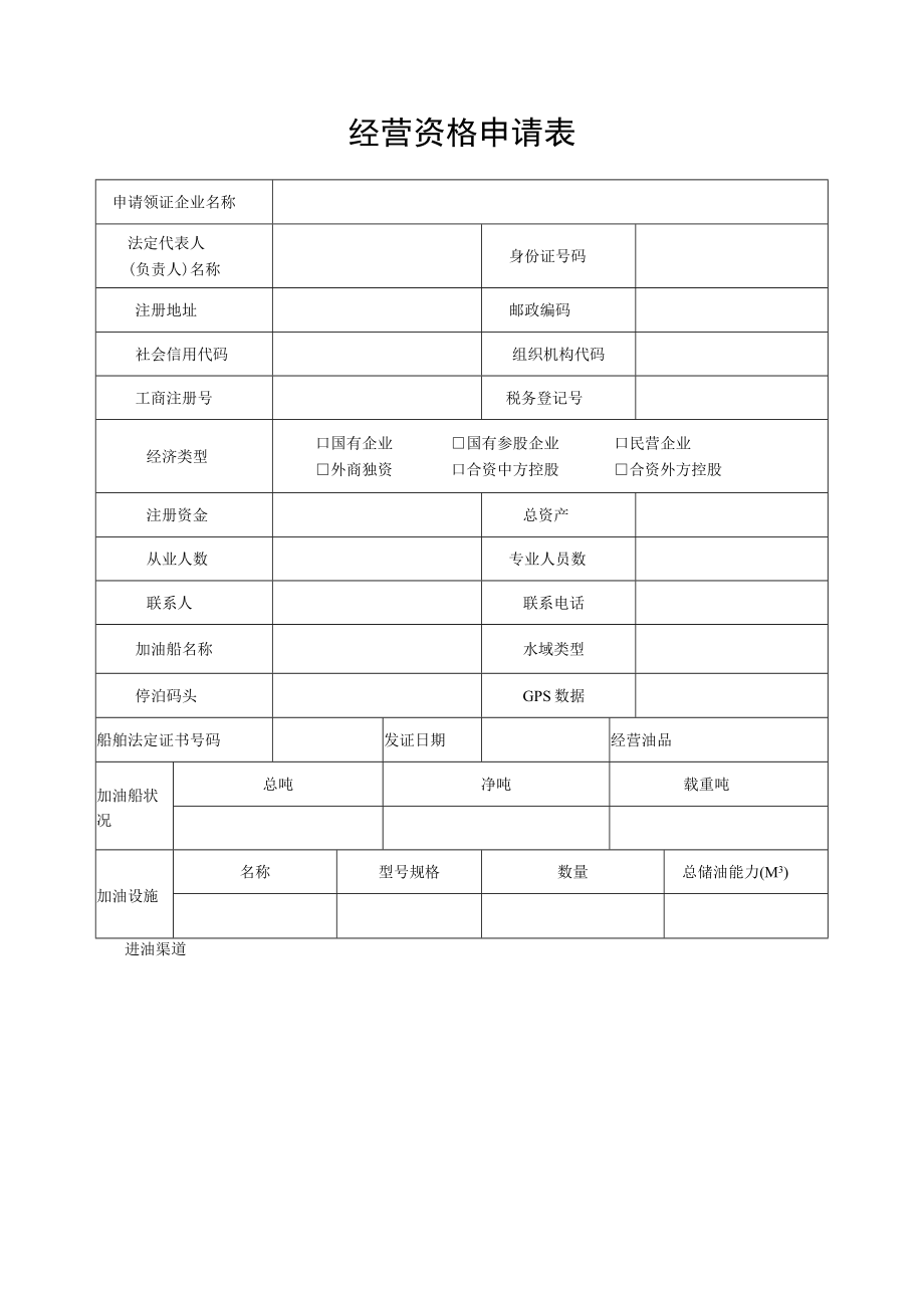 连云港市水上加油船规划确认申请表.docx_第2页