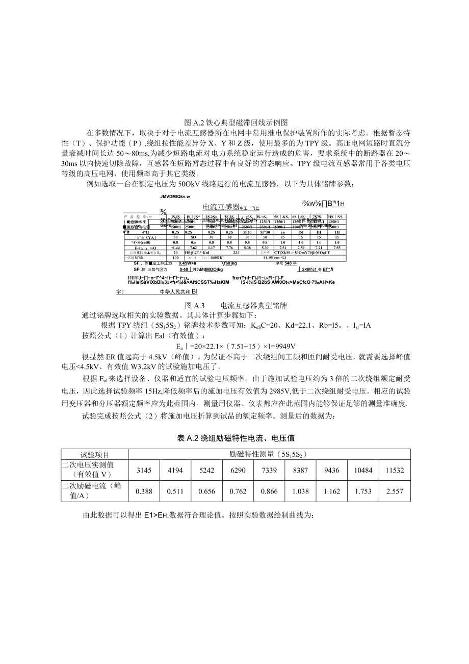 继电保护用电流互感器励磁特性试验实例、记录用表格.docx_第2页