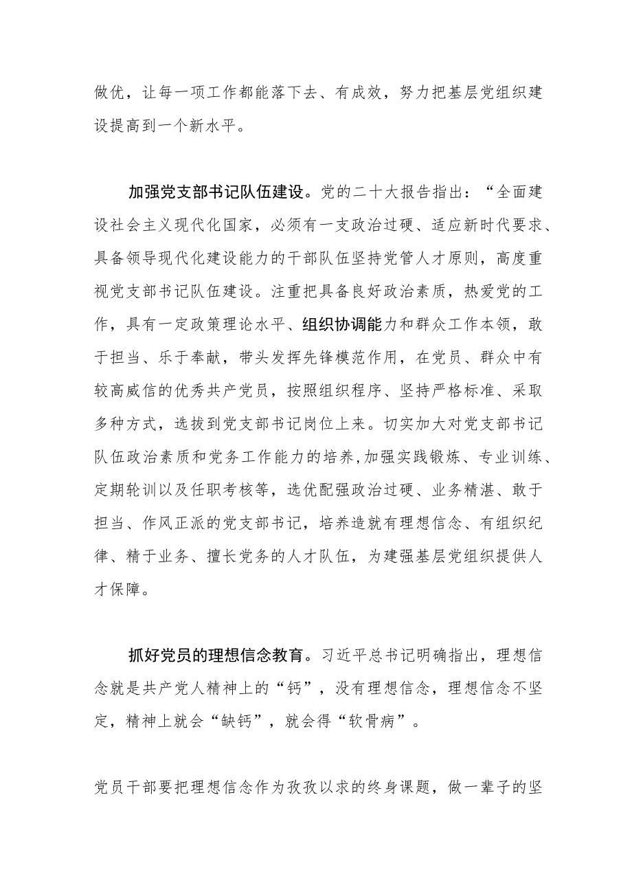 【常委组织部长中心组研讨发言】扎实加强基层党组织建设.docx_第2页