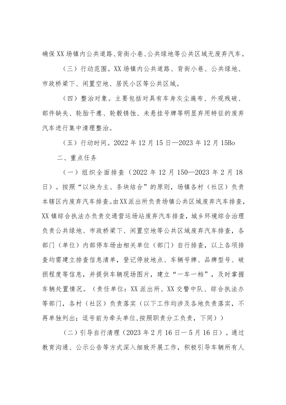 XX镇废弃汽车治理专项执法整治行动工作方案.docx_第2页