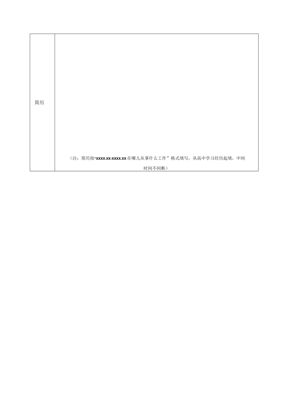 XX县事业单位202X年公开招聘面试资格审查表.docx_第2页