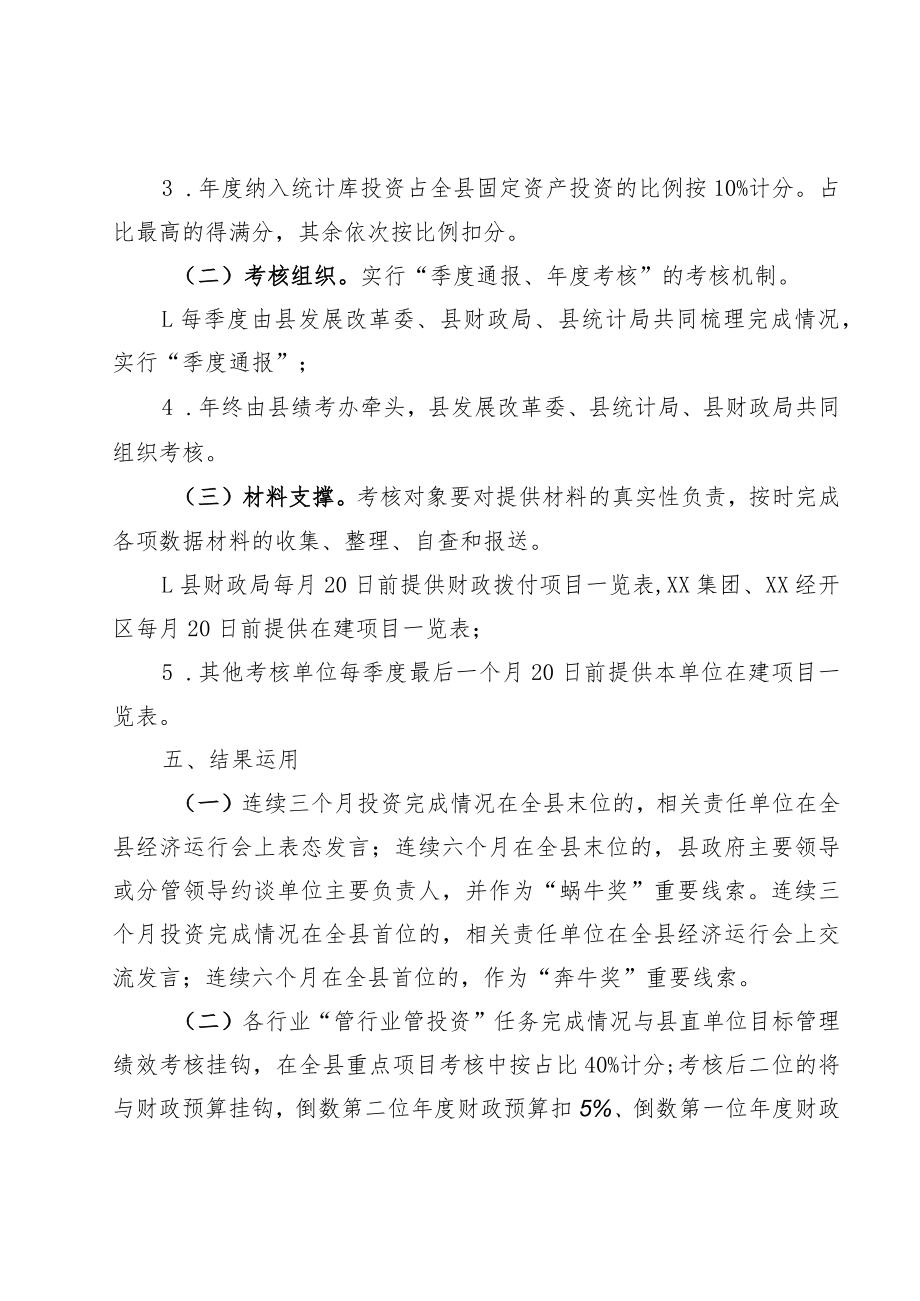 XX县管行业必须管投资考核办法.docx_第3页