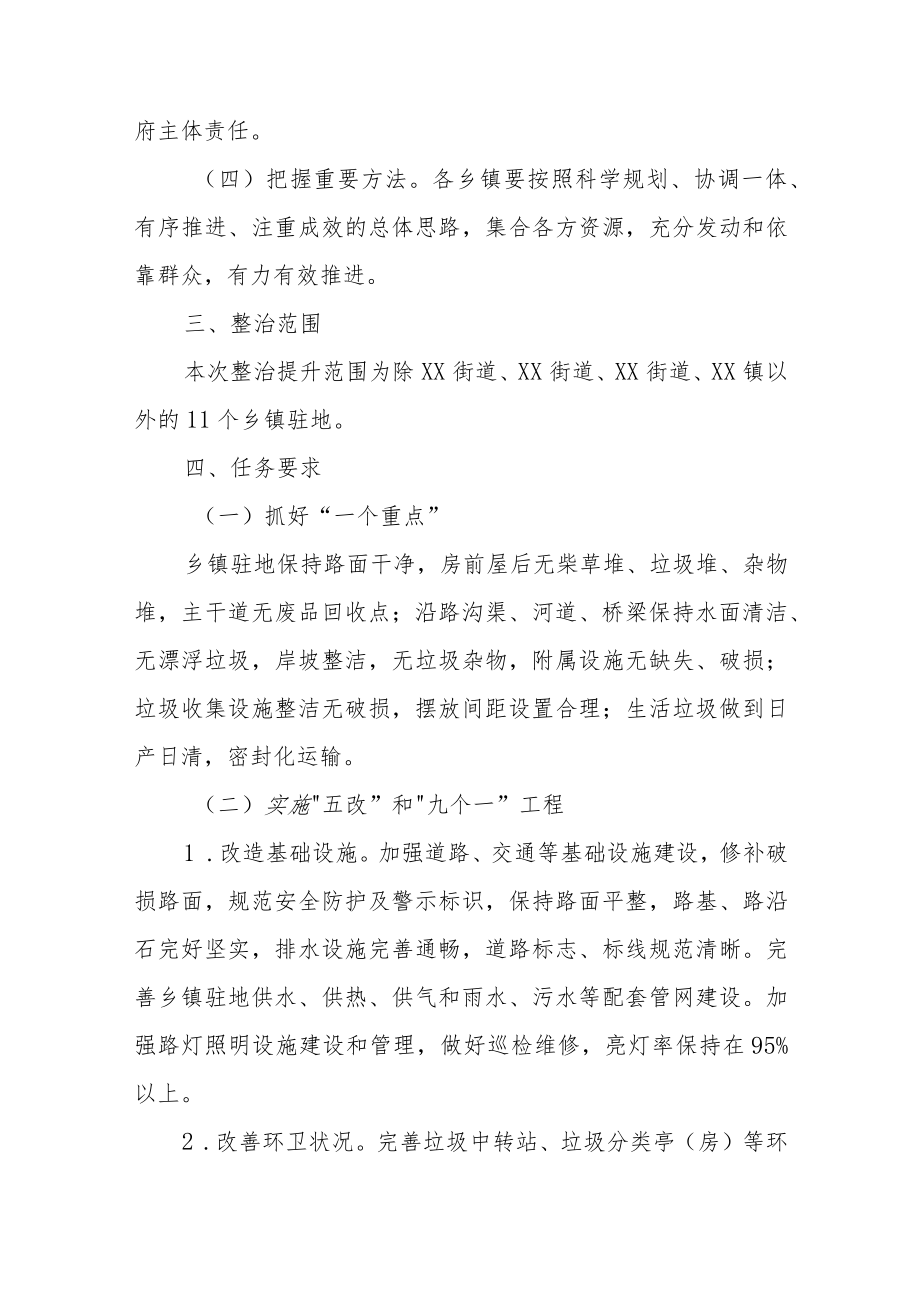 XX县小城镇驻地环境整治提升实施方案.docx_第2页