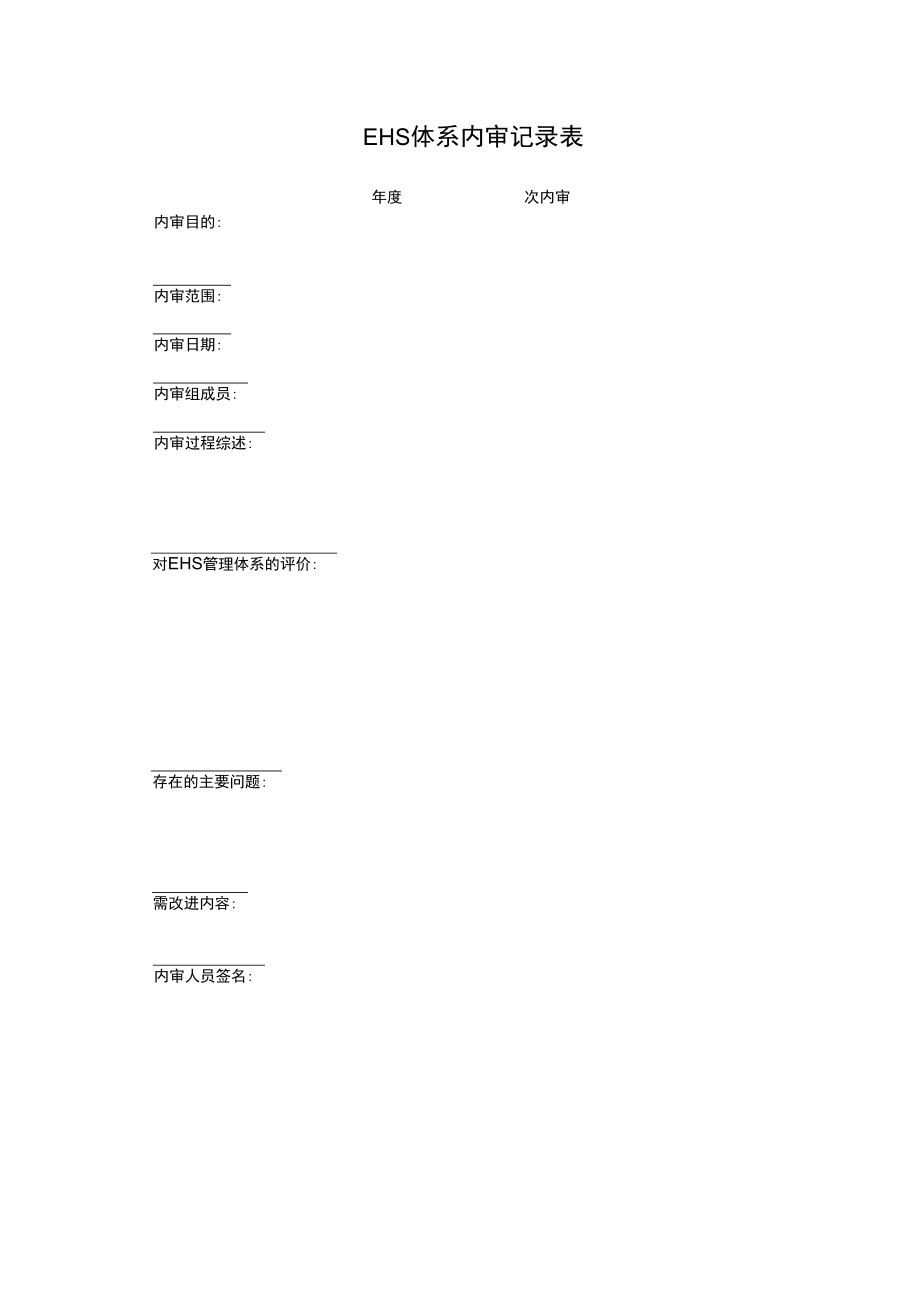 1-3 体系内审记录表.docx_第1页