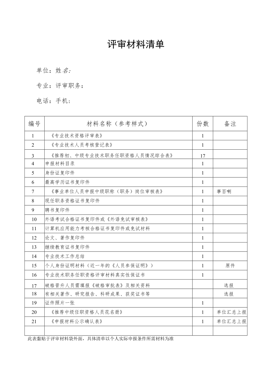 1评审资料清单.docx_第1页