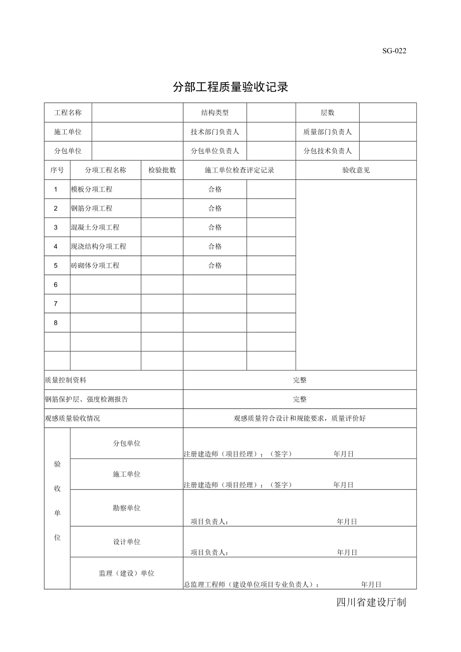 SG022分部工程质量验收记录.docx_第1页