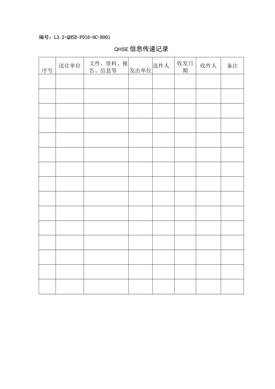 L3.2-QHSE-P016-OC-R001 QHSE信息传递记录表.docx_第1页