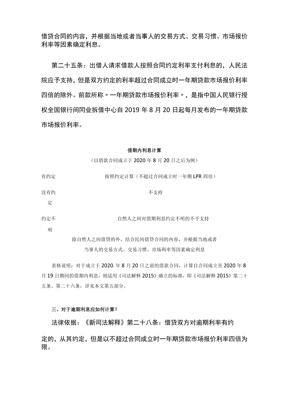 2023民间借贷纠纷案件利息计算标准及计算方式.docx_第2页