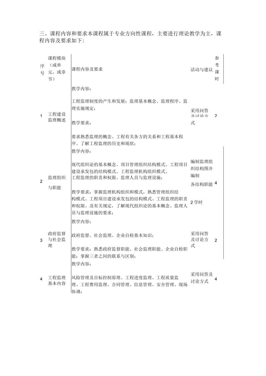 《监理概论》课程标准.docx_第3页