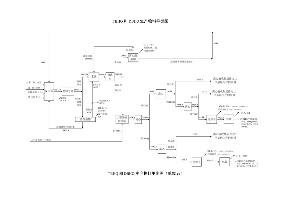 TBHQ 和 DBHQ 生产物料平衡图.docx_第1页