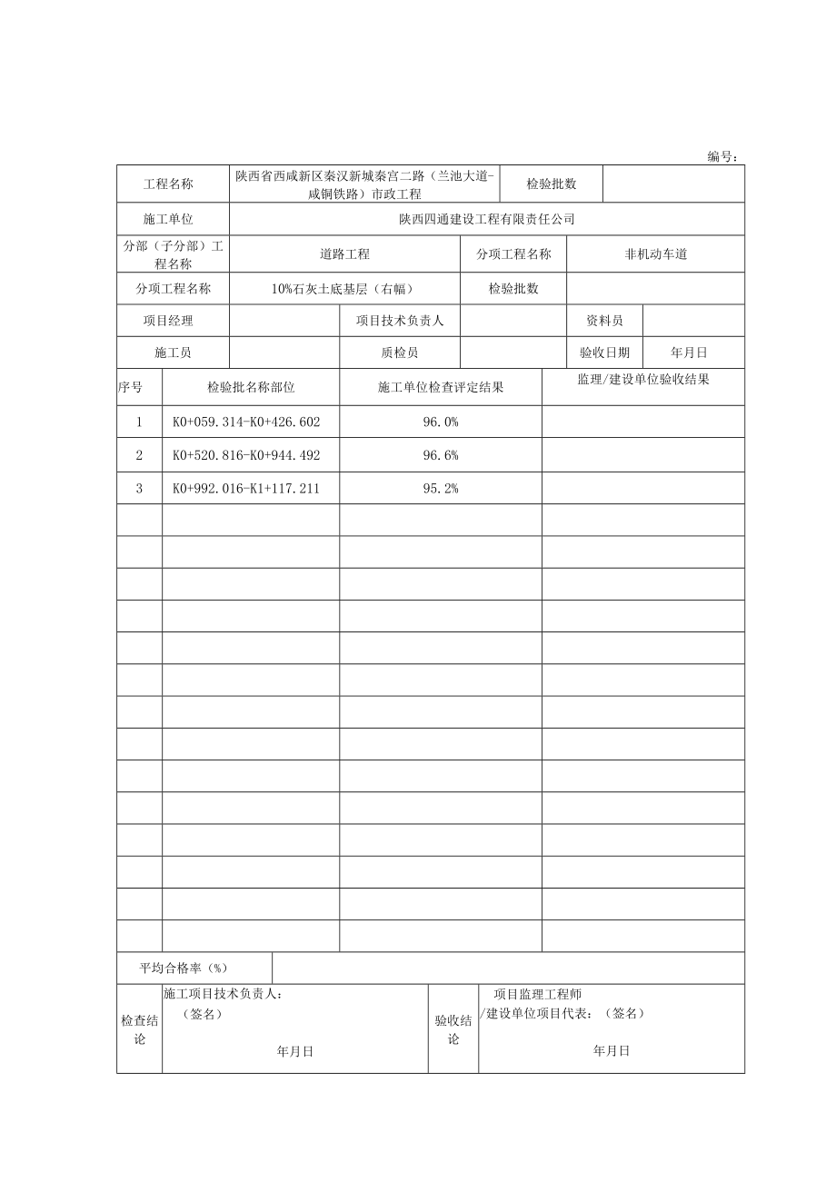 2、分项工程质量验收记录 底基层.docx_第3页