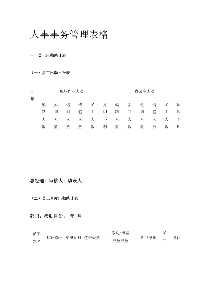 [荐]人事事务管理表格.docx_第1页