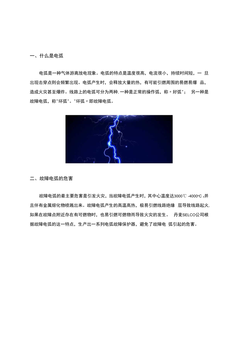 丹麦SELCO电弧故障问题保护器.docx_第1页