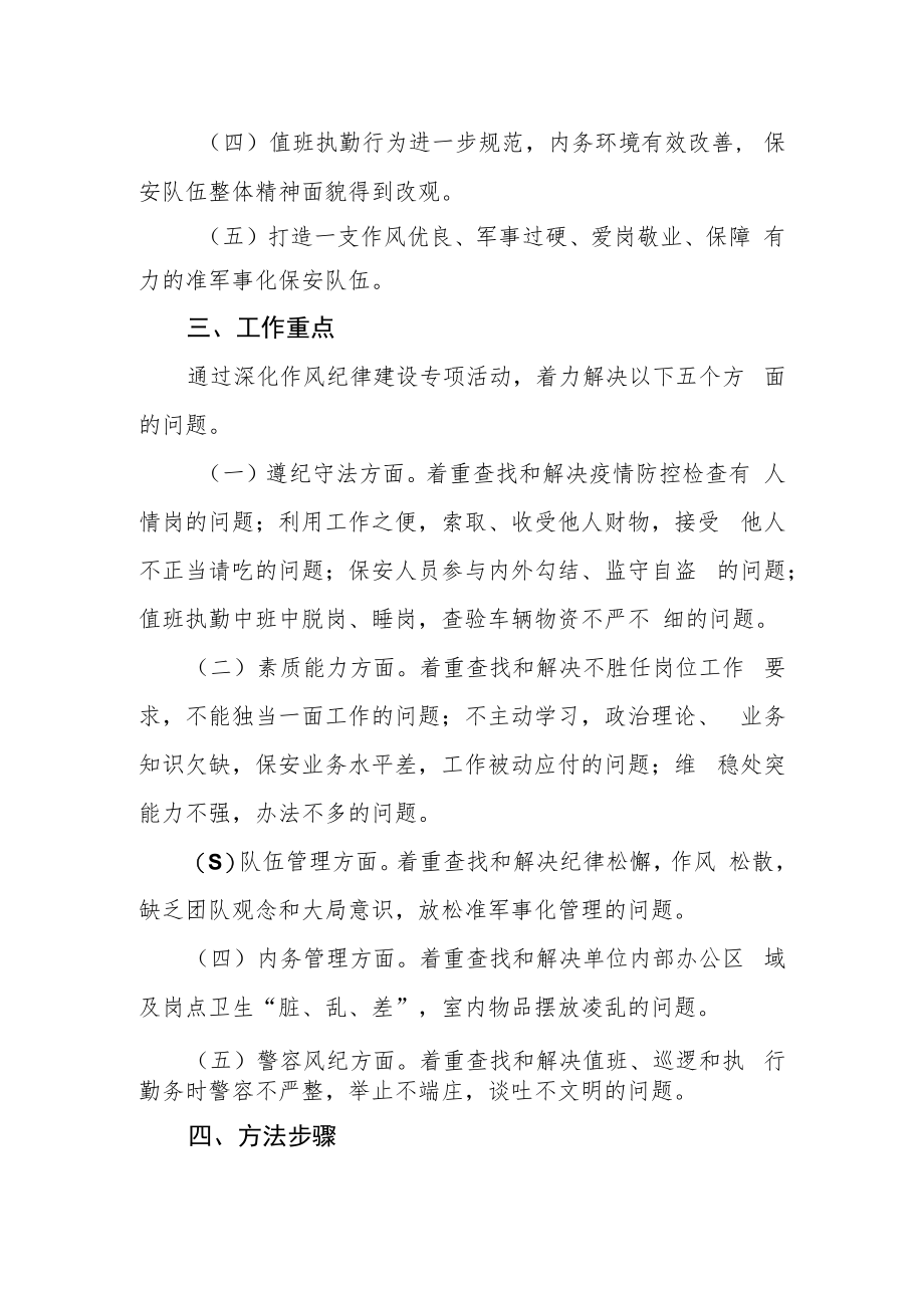 保安队伍作风建设活动方案.docx_第2页