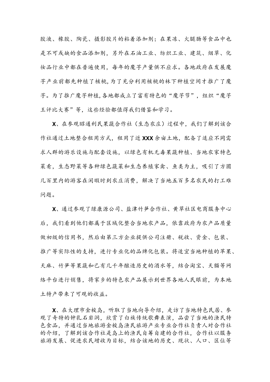 公文写作之报告30XX村外出考察学习调研报告.docx_第3页