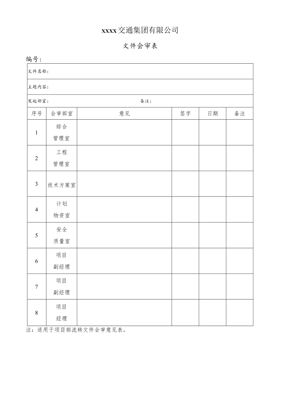 公司文件会审表.docx_第1页