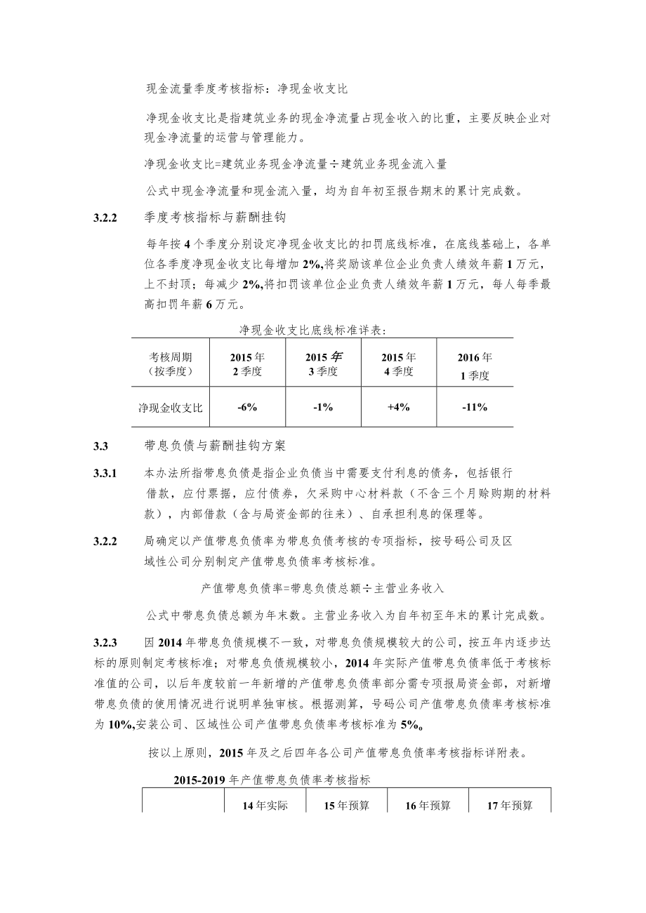 公司现金流量、带息负债专项考核管理办法.docx_第2页