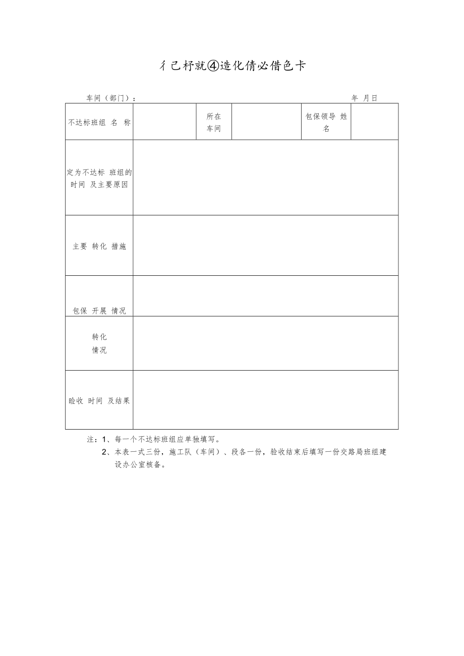 不达标班组转化情况信息卡.docx_第1页