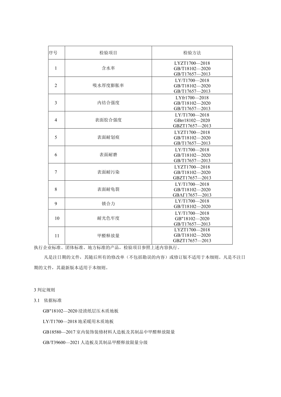 54 浸渍纸层压木质地板产品质量国家监督抽查实施细则（2023年版）.docx_第2页