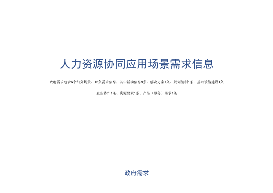 人力资源协同应用场景需求信息.docx_第1页