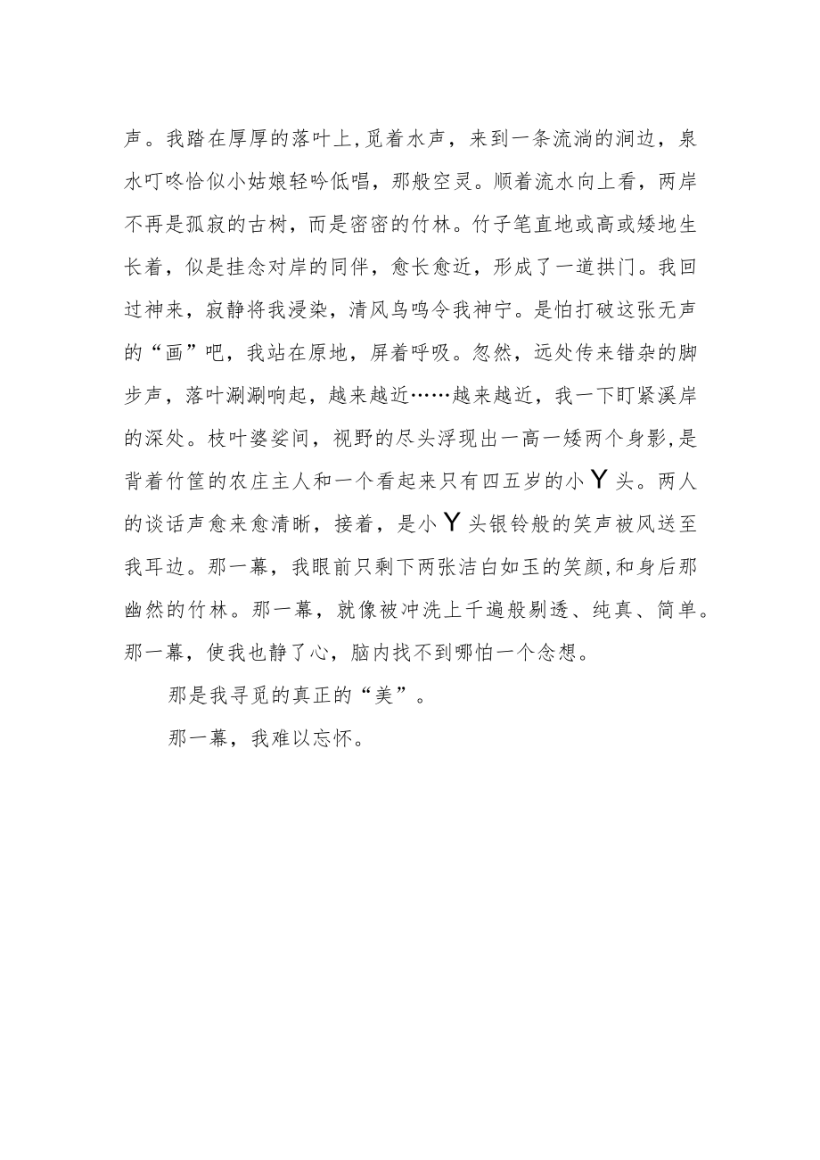 《难以忘怀的一幕》作文.docx_第2页