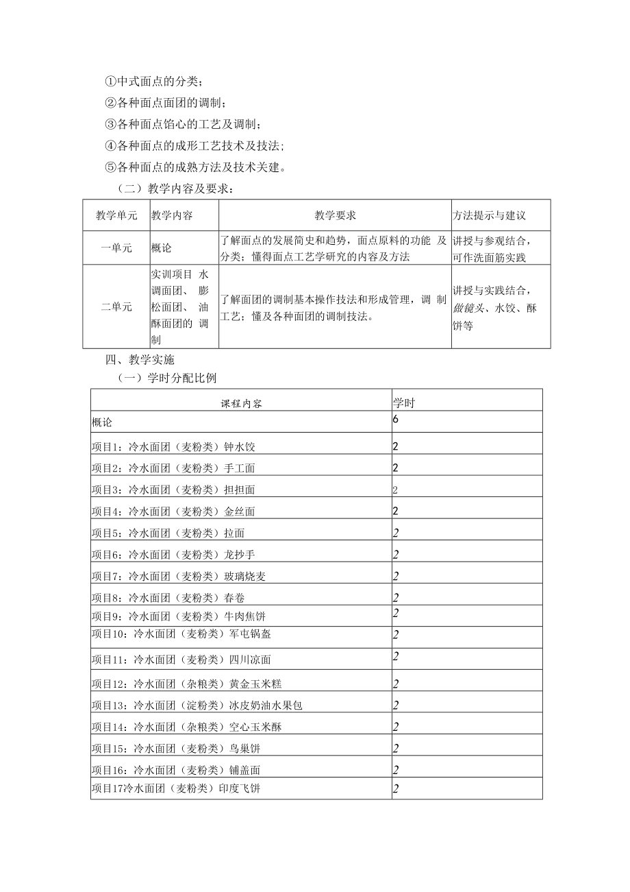 中职烹饪专业《中式面点制作》课程标准.docx_第2页