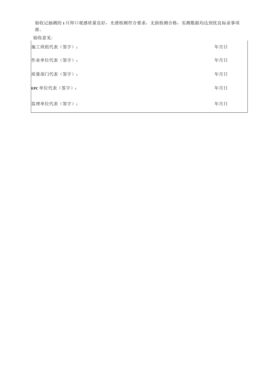 再循环泵过冷管路疏水分批验收记录样表（燃煤电站一期工程）.docx_第3页