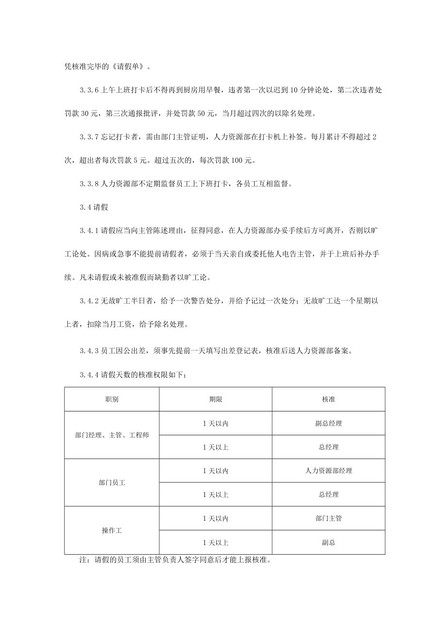 员工考勤管理规定.docx_第2页