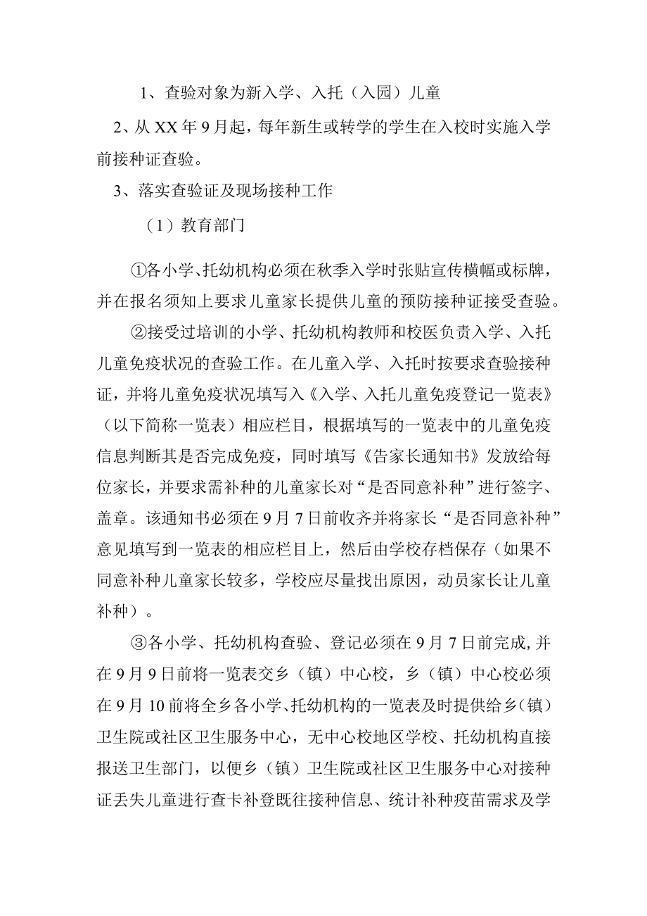 卫生院入托入学查验预防接种证方案.docx_第2页