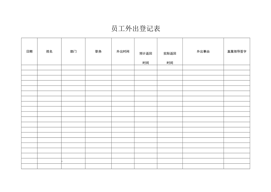 员工外出登记表.docx_第1页