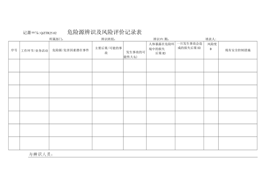 危险源辨识风险评价记录表.docx_第1页