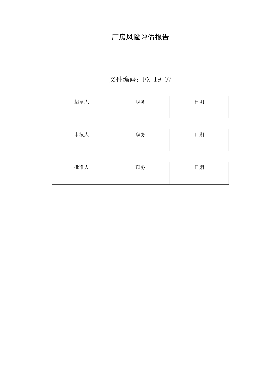 厂房风险评价报告.docx_第1页