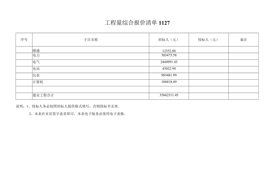 工程量综合报价清单1127.docx_第2页