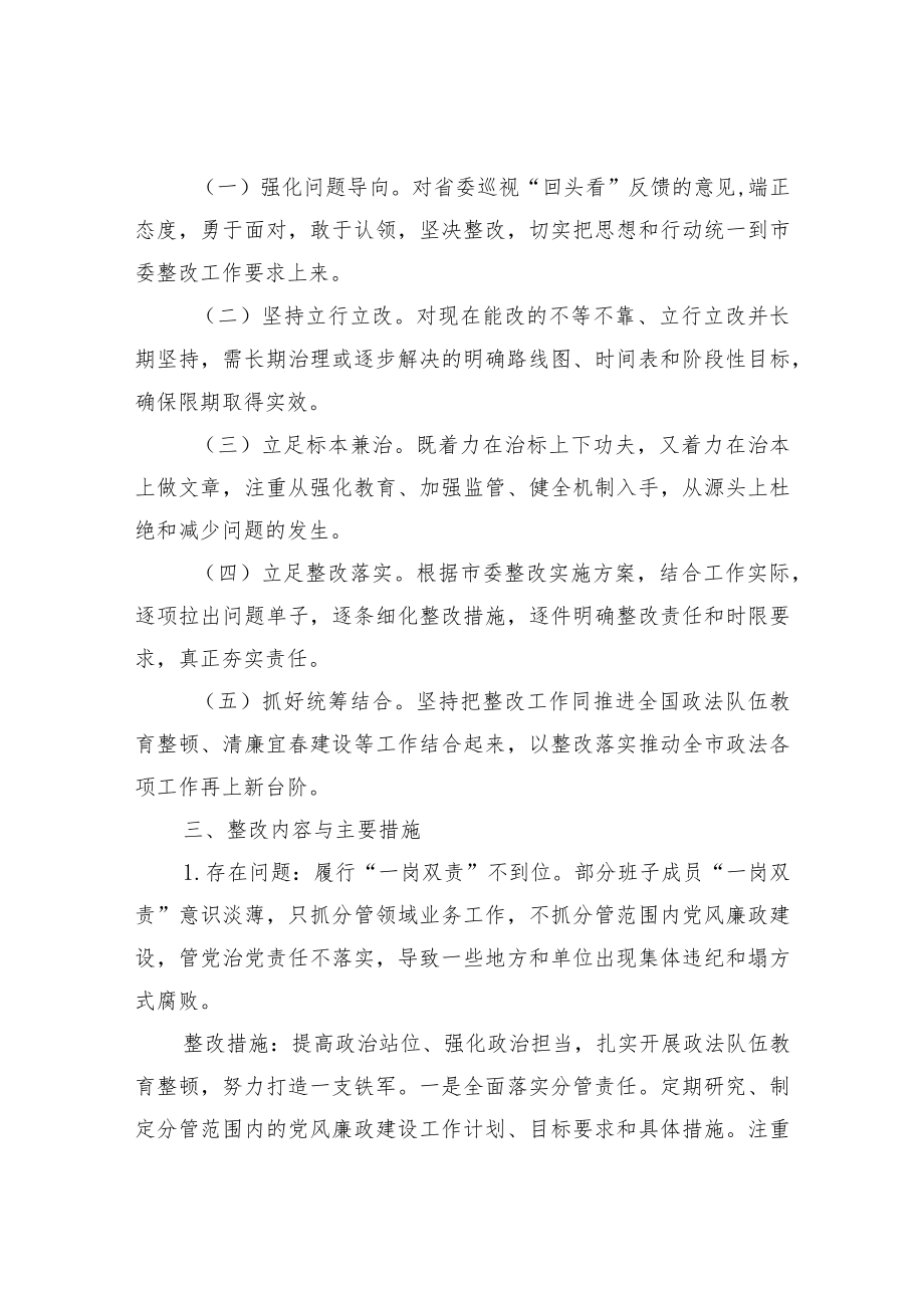 关于落实巡视组巡视“回头看”反馈意见举一反三整改工作实施方案.docx_第2页