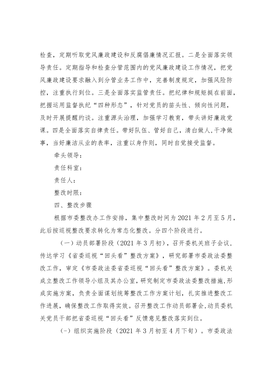 关于落实巡视组巡视“回头看”反馈意见举一反三整改工作实施方案.docx_第3页